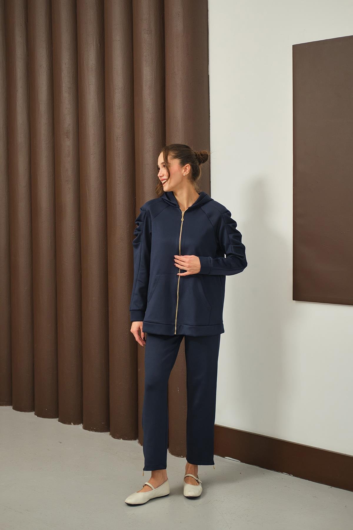 Scuba Kolu İpli Takım  Lacivert