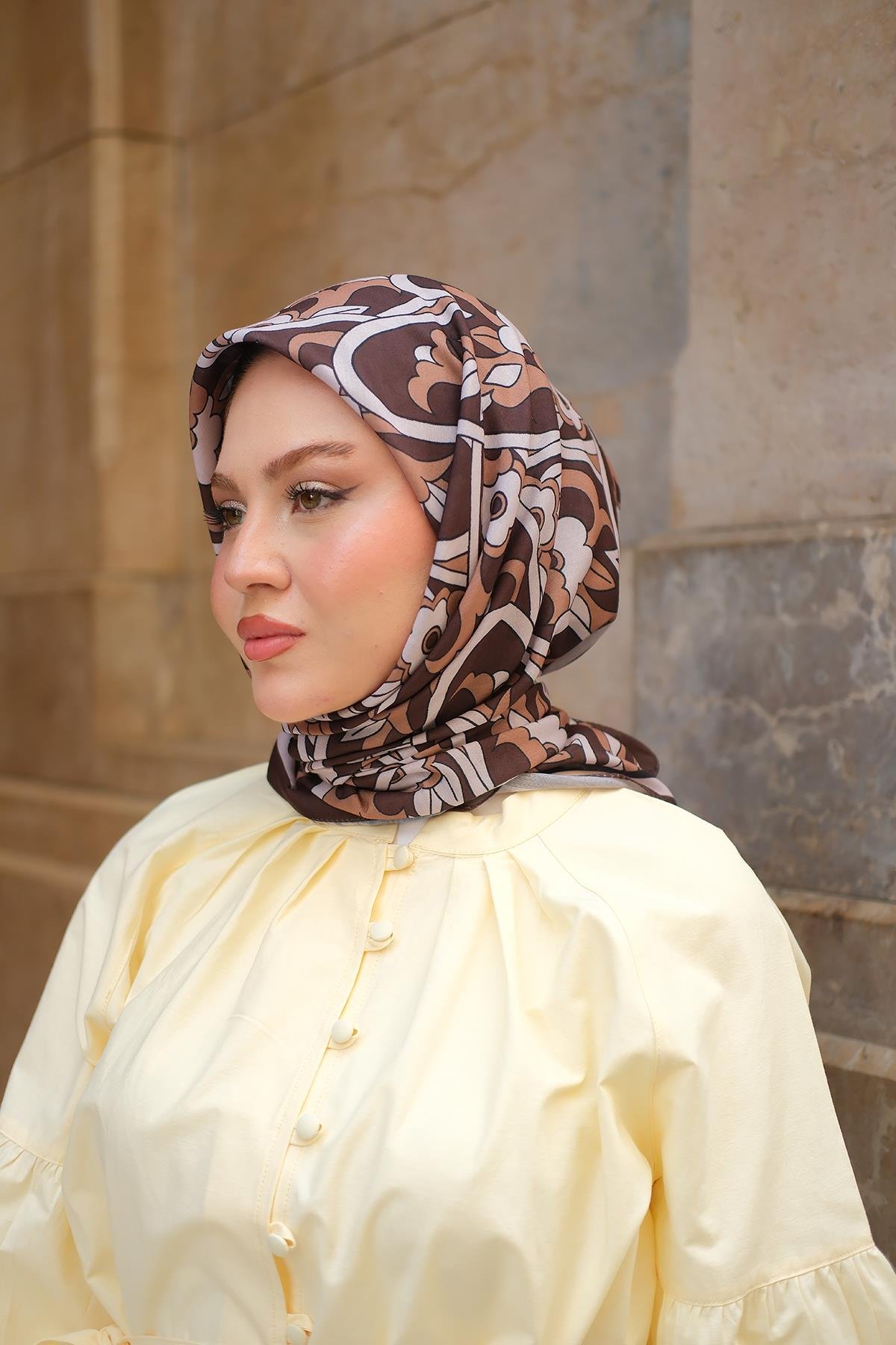 Soft Eşarp  Acı Kahve