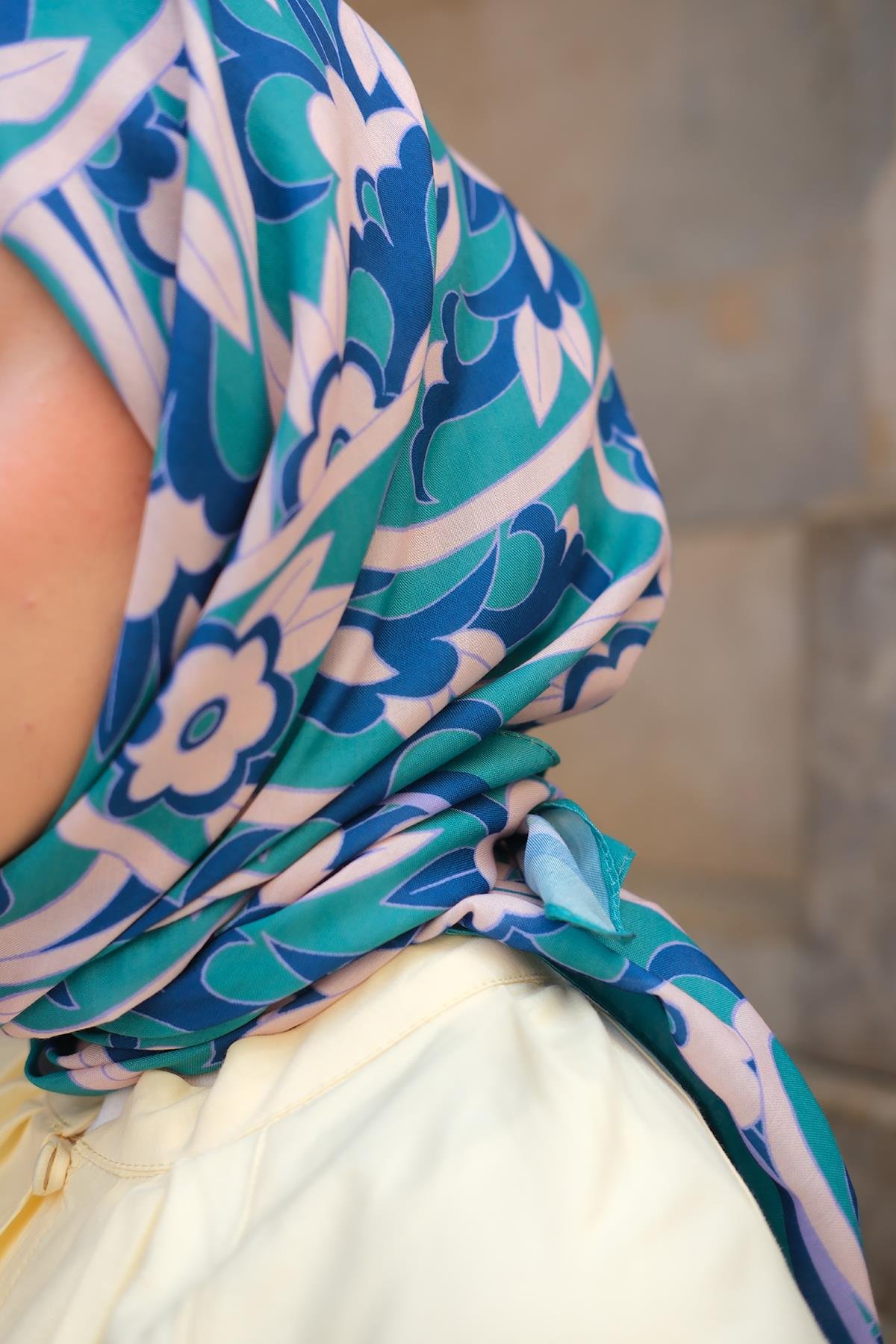 Soft Eşarp  Turkuaz