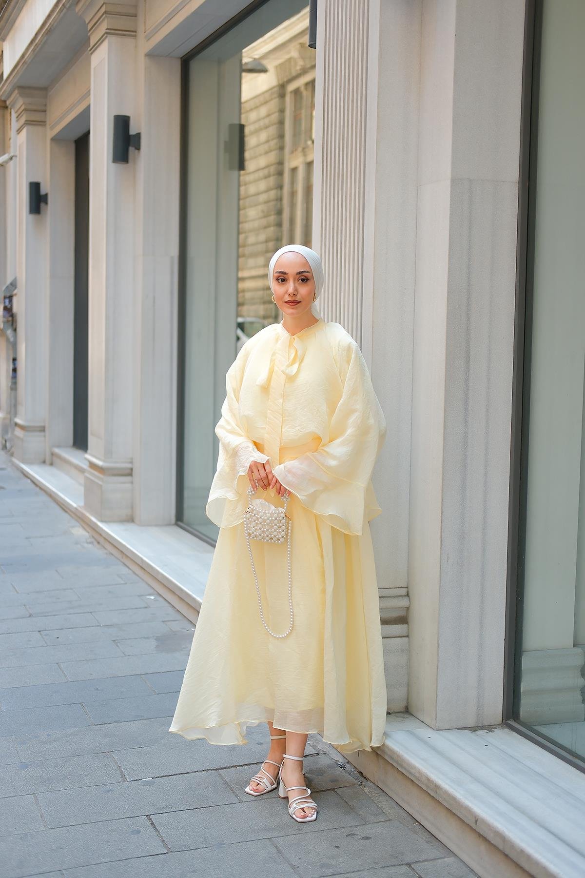 Yaka Bağlamalı Takım Sarı