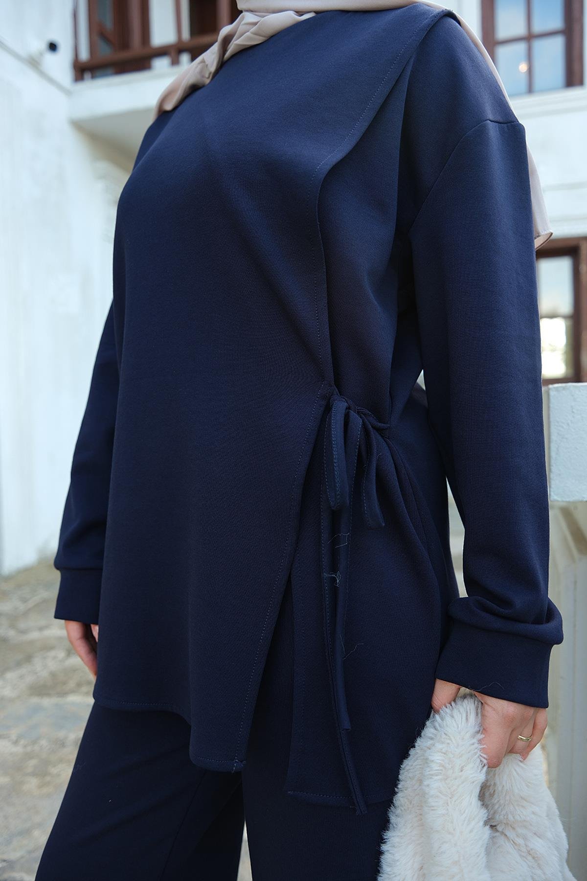 Yandan Bağlamalı Takım Lacivert