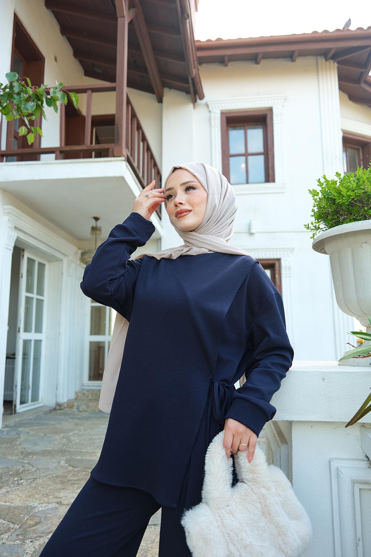 Yandan Bağlamalı Takım Lacivert