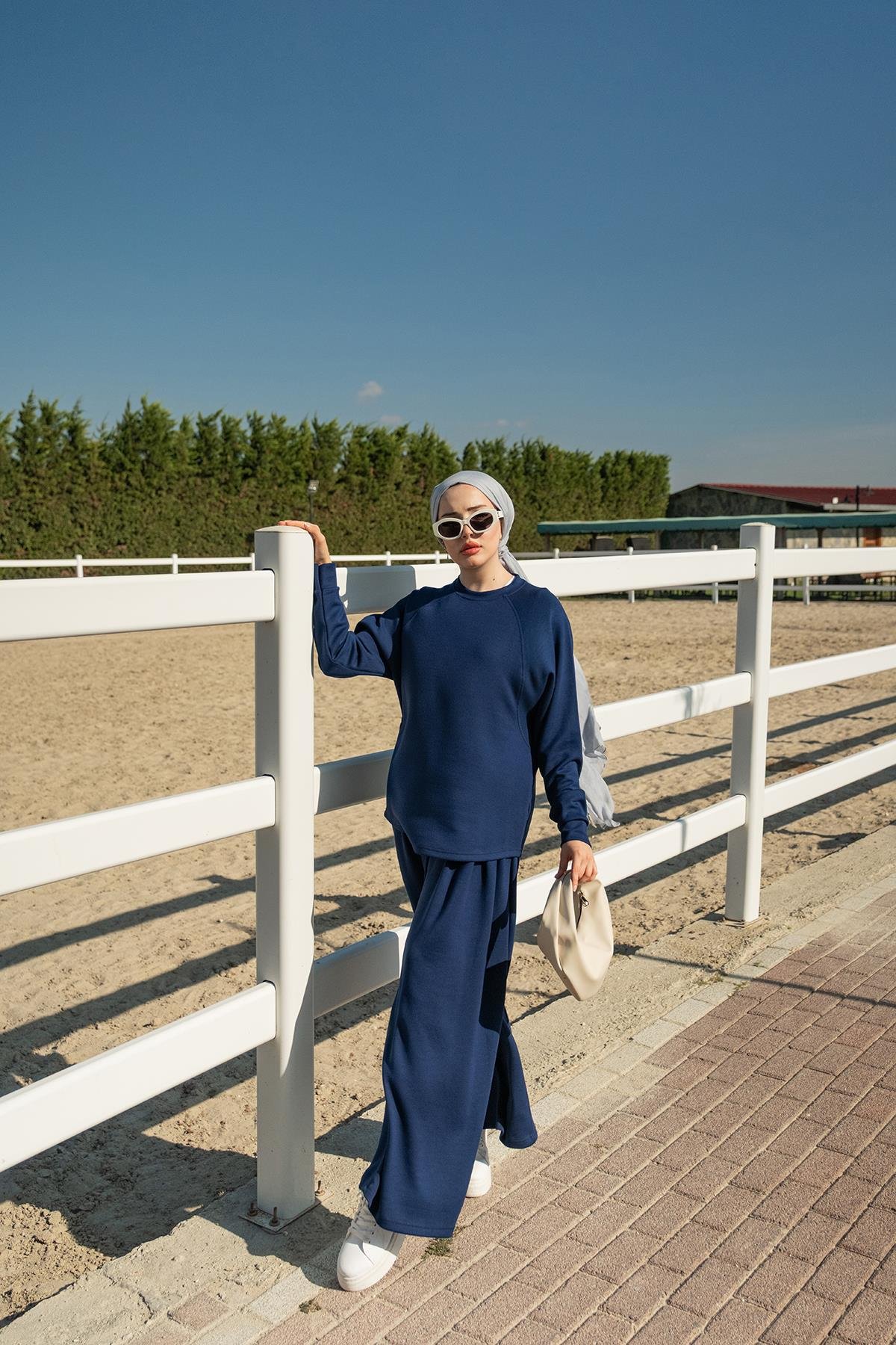 Yarasa Kol İkili Takım Lacivert