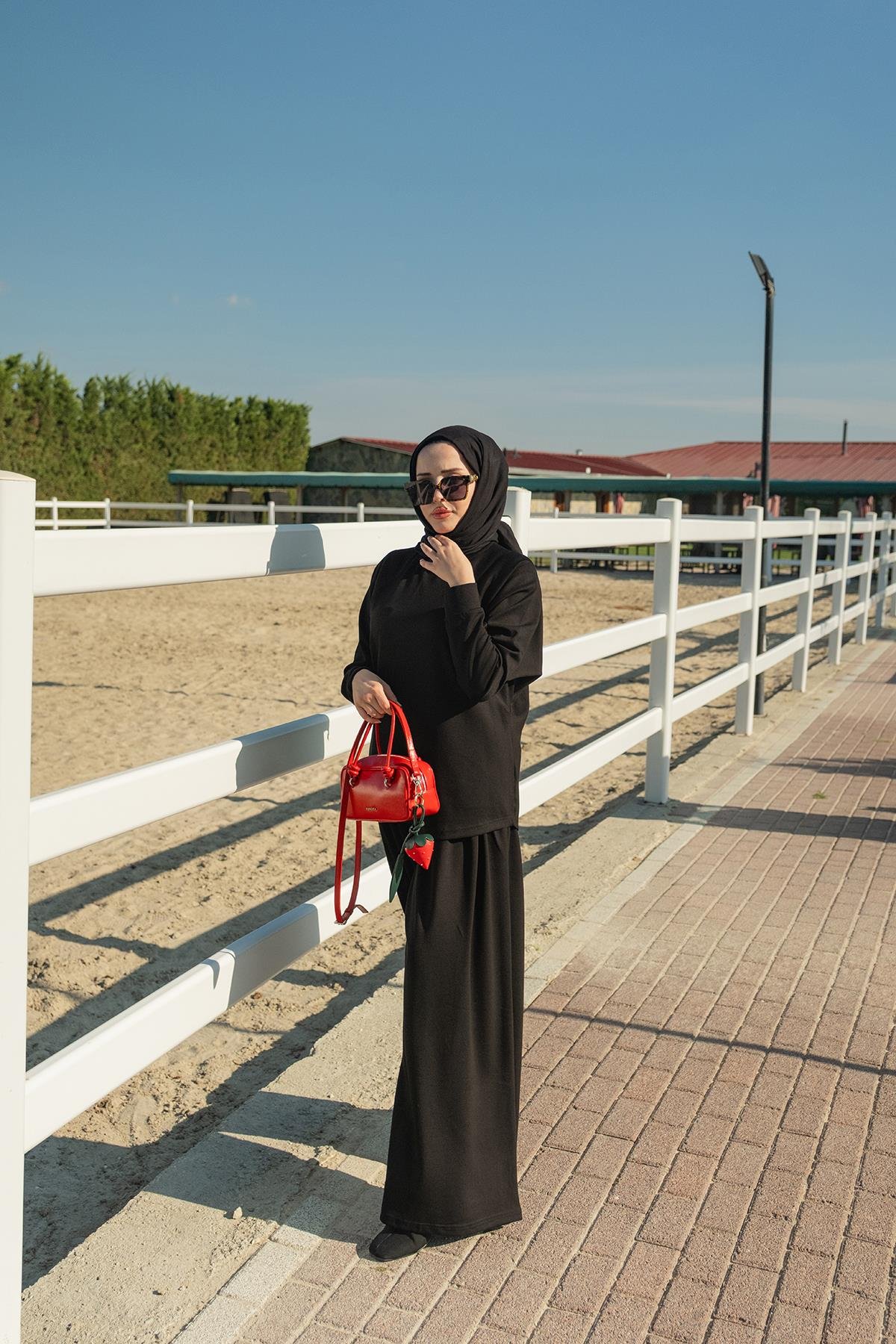 Yarasa Kol İkili Takım Siyah