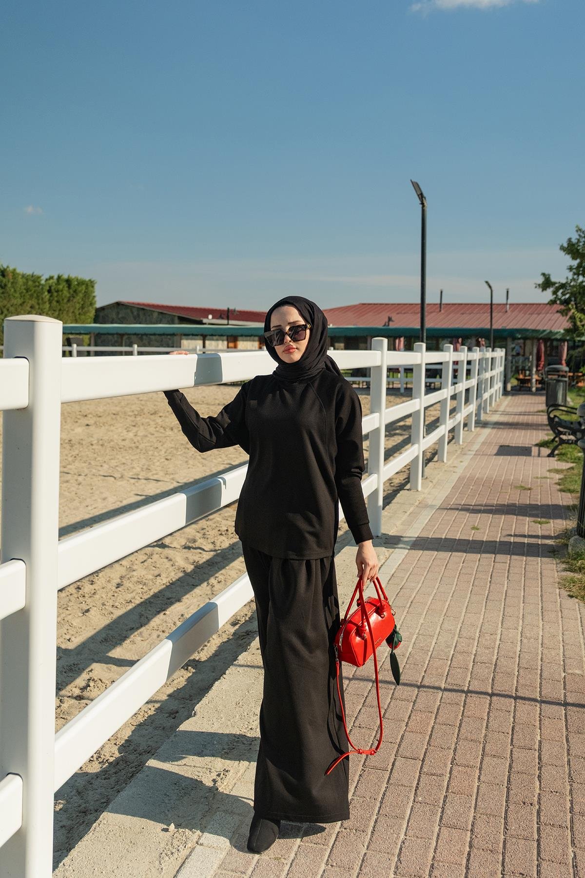 Yarasa Kol İkili Takım Siyah