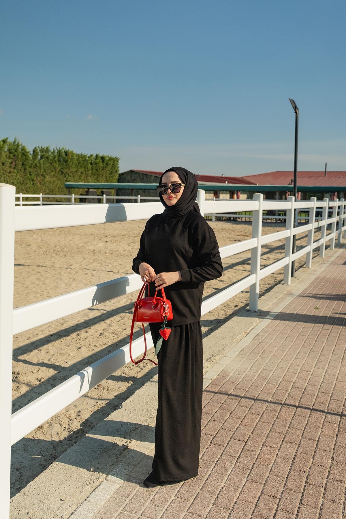 Yarasa Kol İkili Takım Siyah