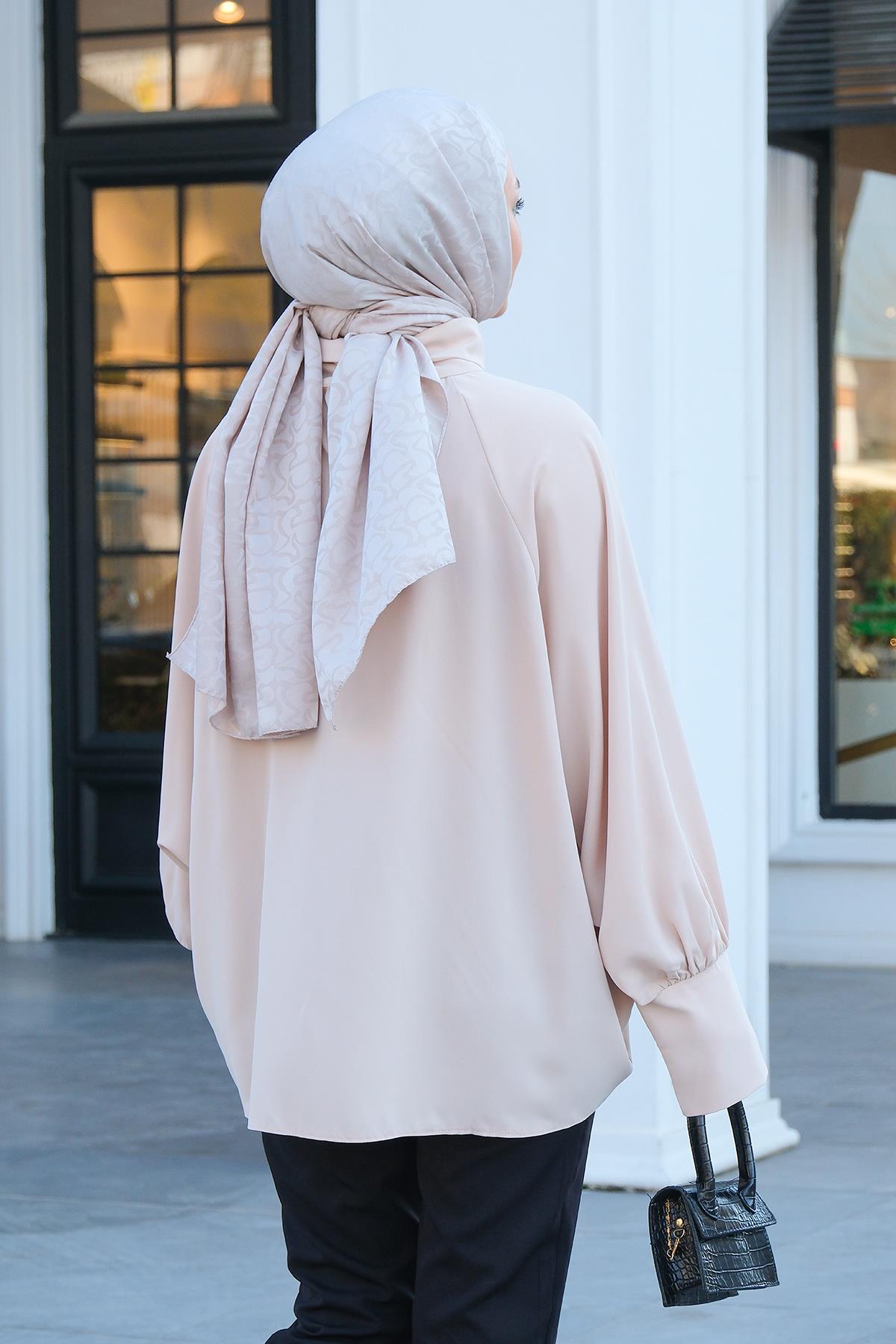 Yarasa Kol Tunik  Bej
