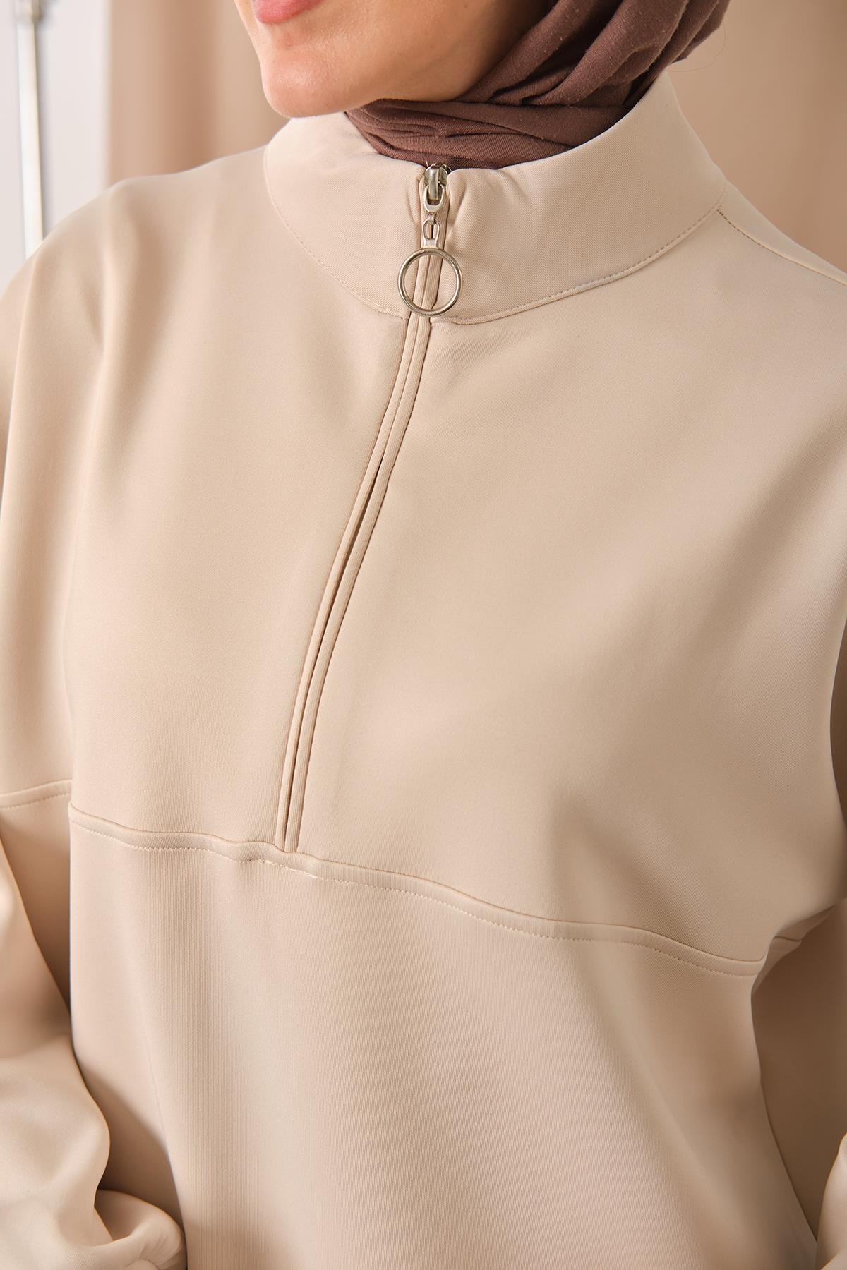 Yarım Fermuarlı Takım Taş