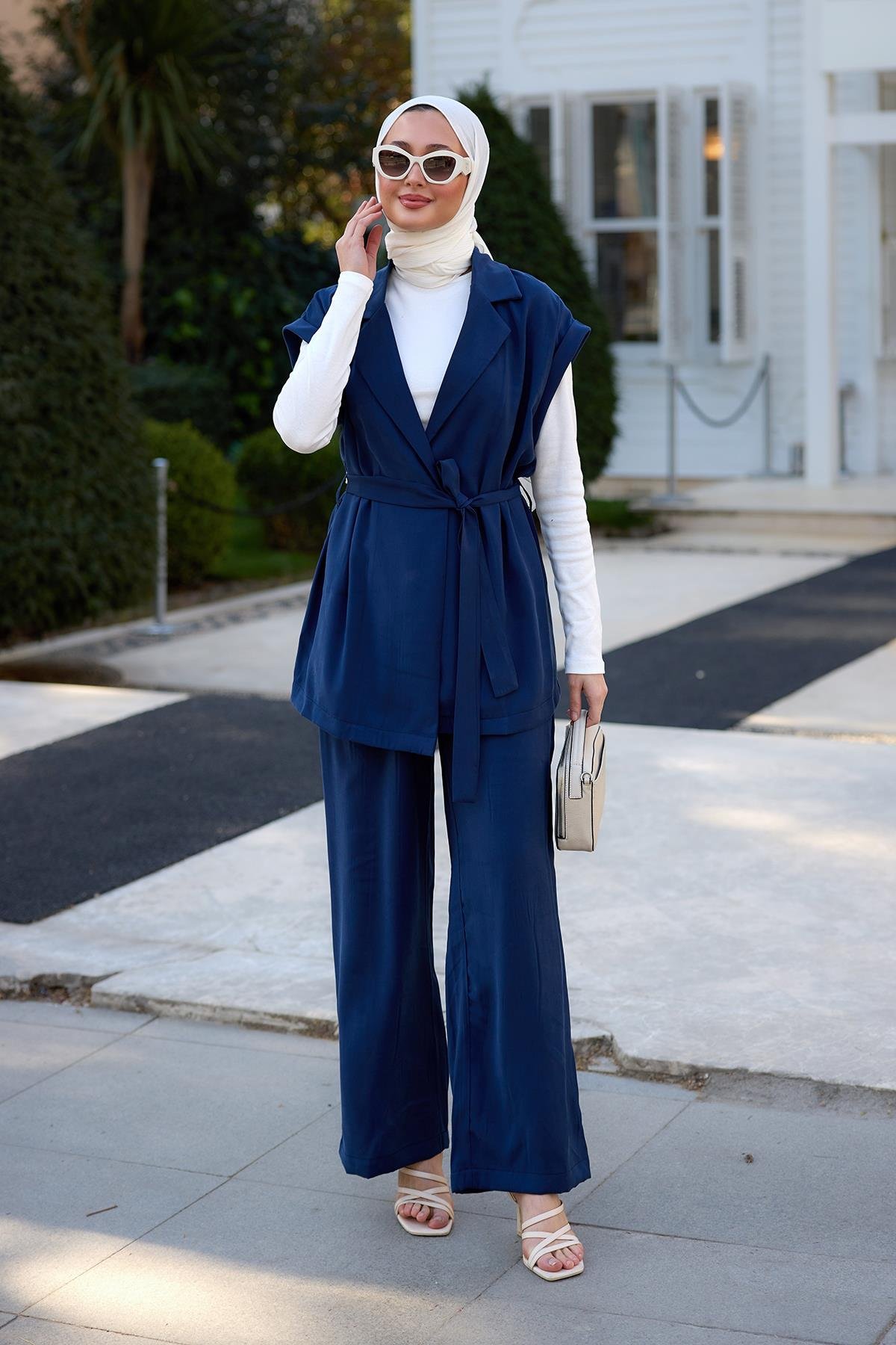 Yelekli Modal Takım Lacivert