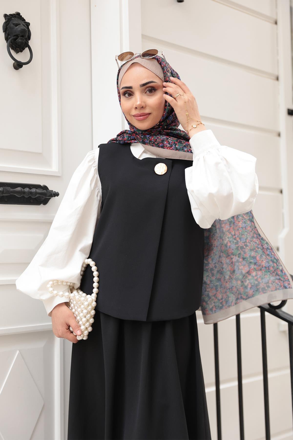 Yelekli Şık Takım Siyah