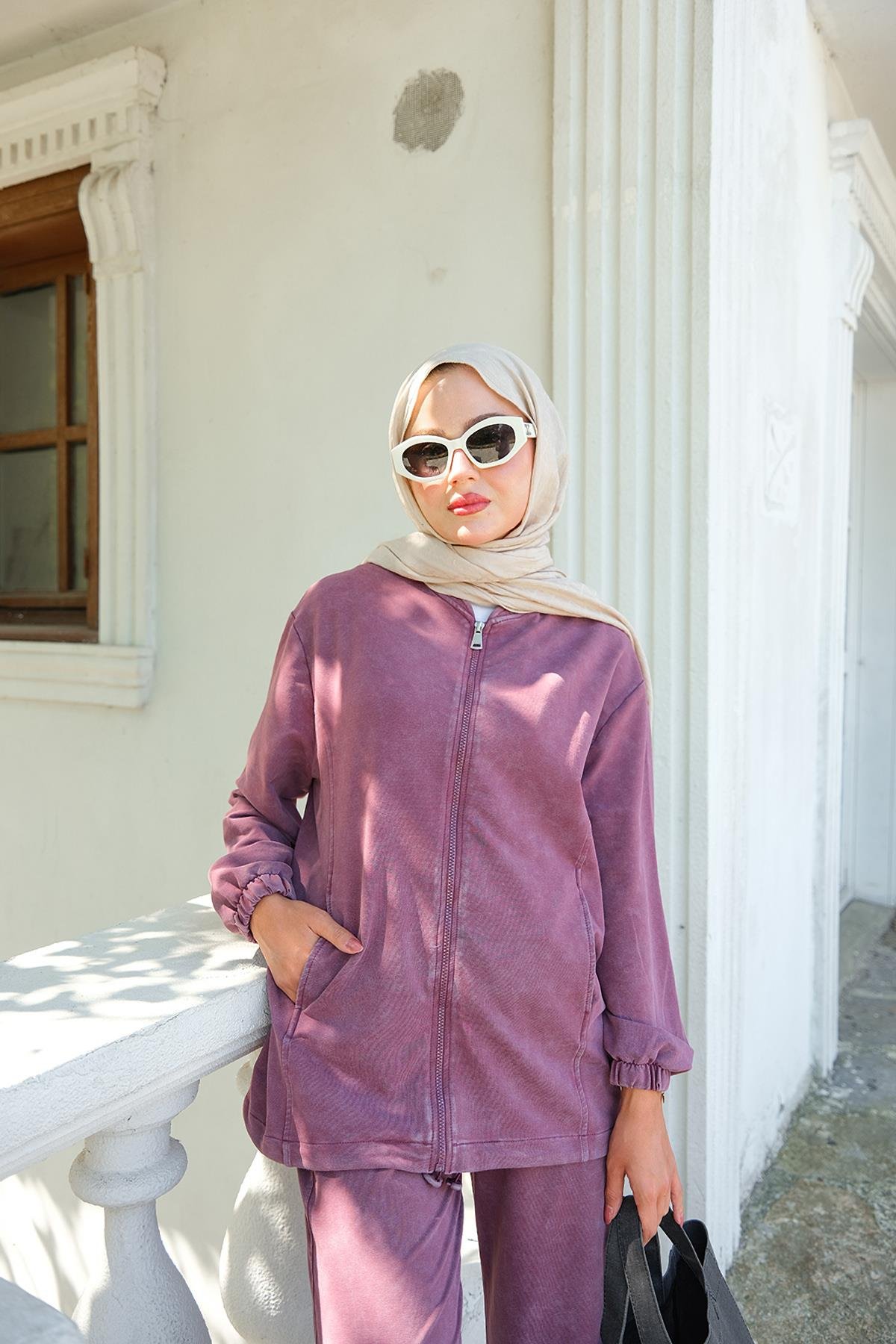 Yıkama Detay İkili Takım Gül Kurusu