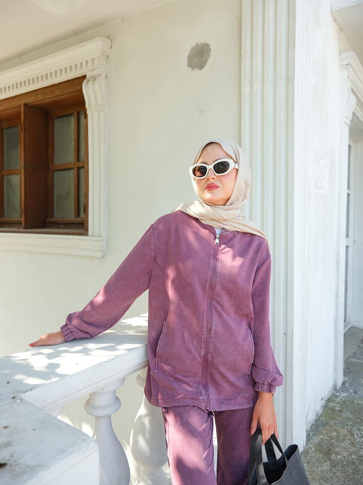 Yıkama Detay İkili Takım Gül Kurusu