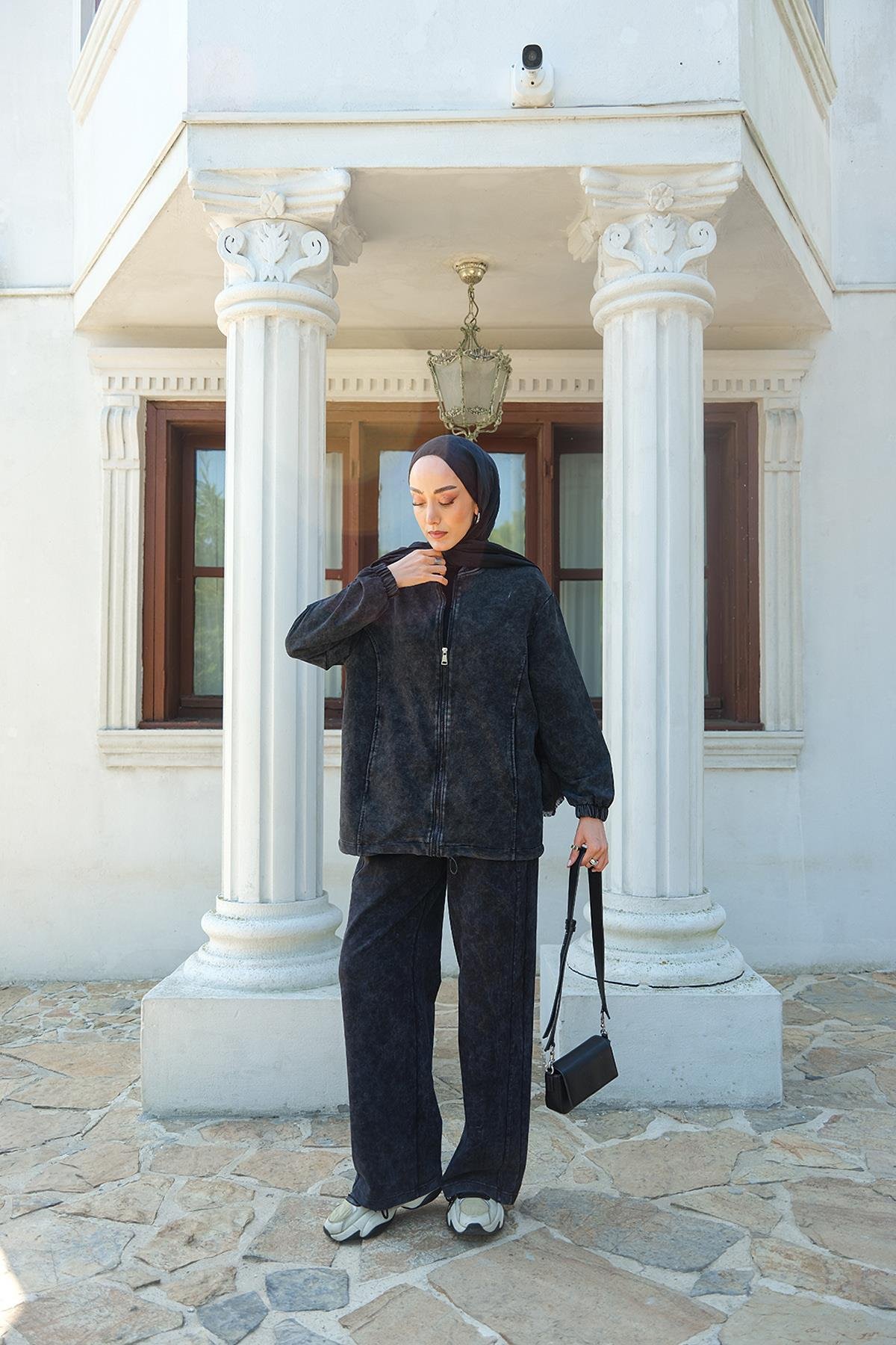 Yıkama Detay İkili Takım Siyah