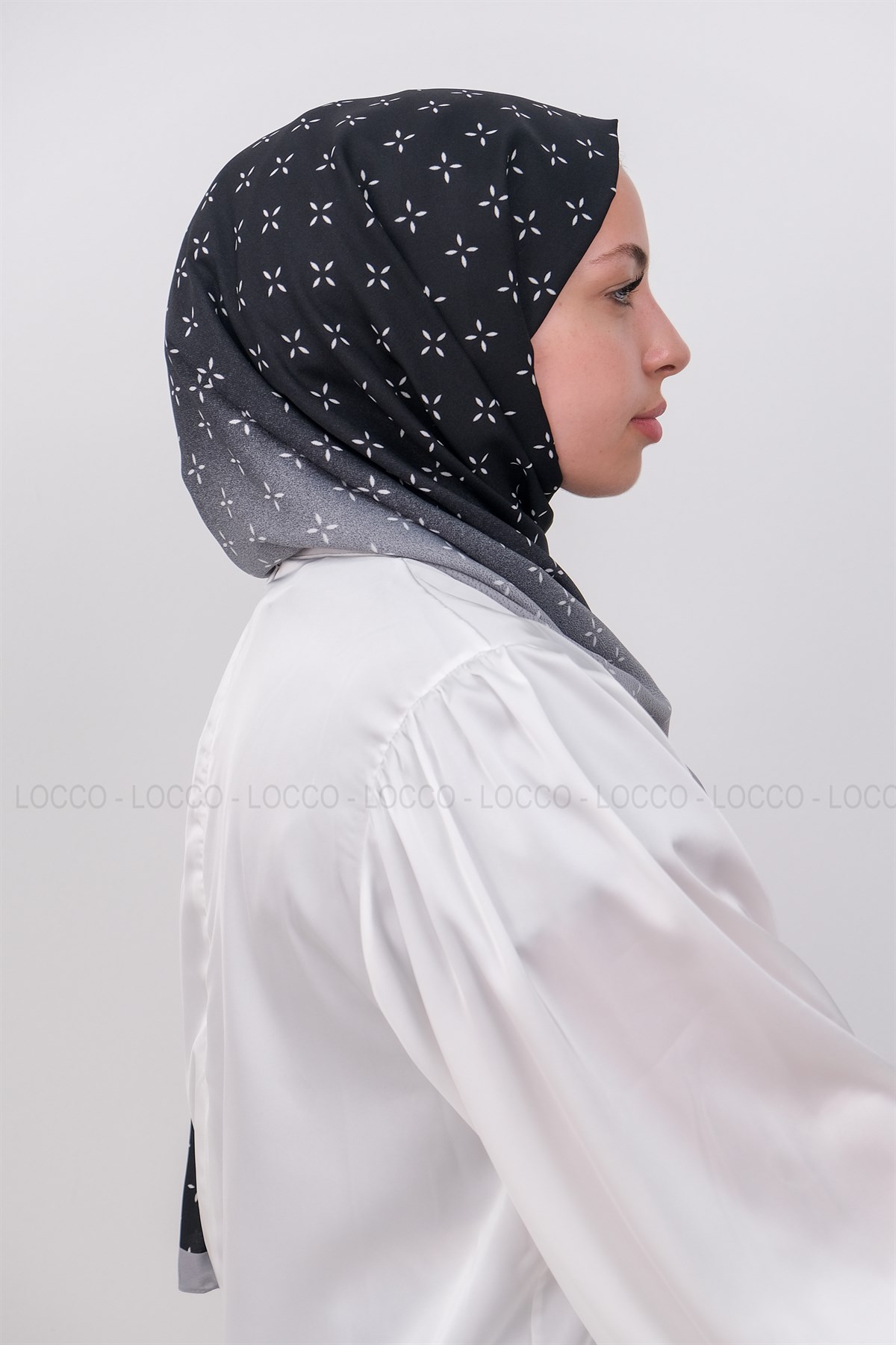 Uygun Fiyatlı YILDIZ DESEN SAL SIYAH | Loccomoda.com 