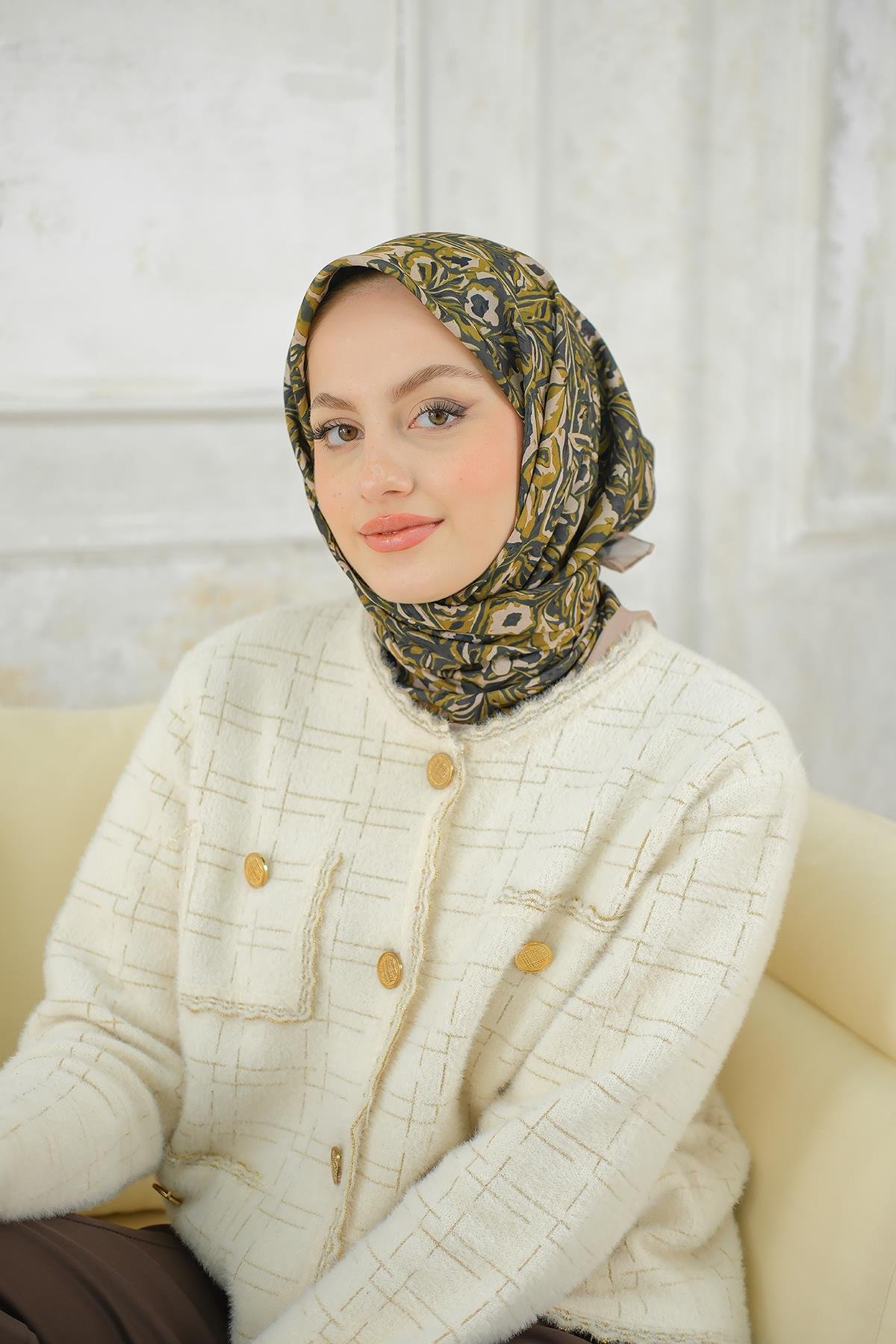 Yonca Soft Eşarp Bej