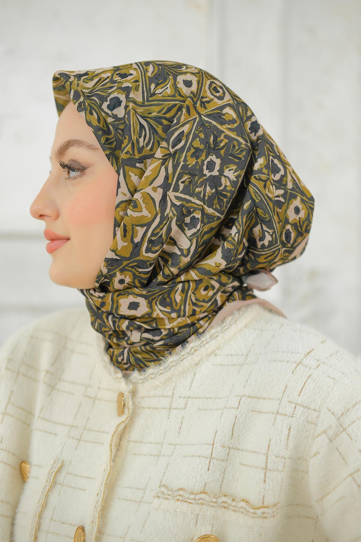 Yonca Soft Eşarp Bej