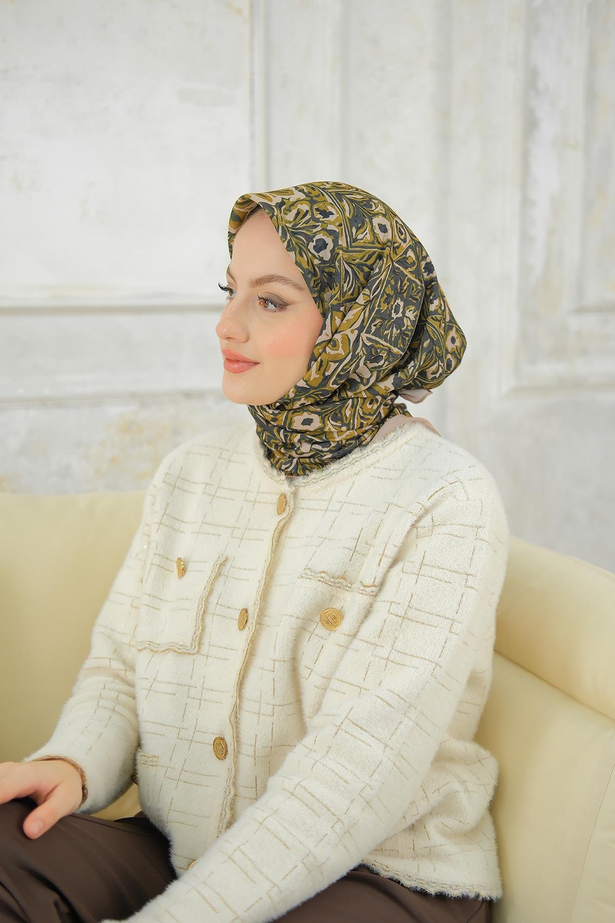 Yonca Soft Eşarp Bej