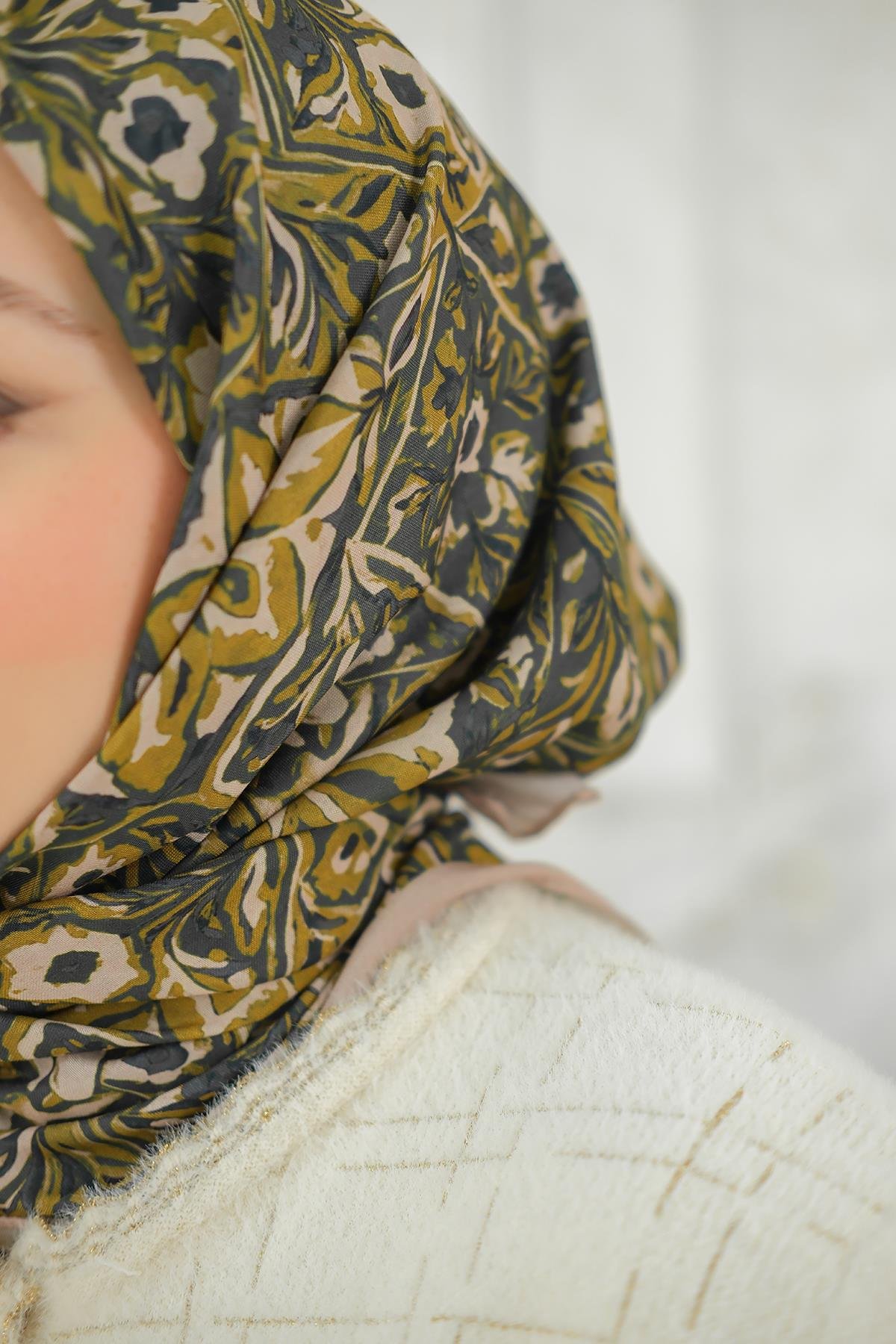 Yonca Soft Eşarp Bej