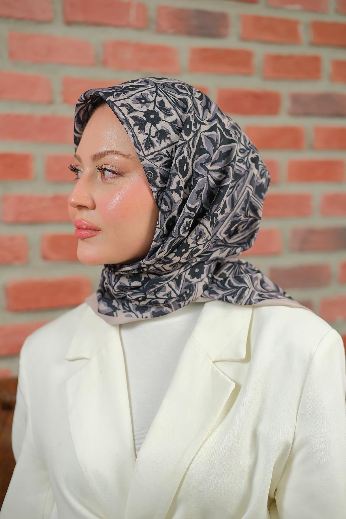 Yonca Soft Eşarp Siyah