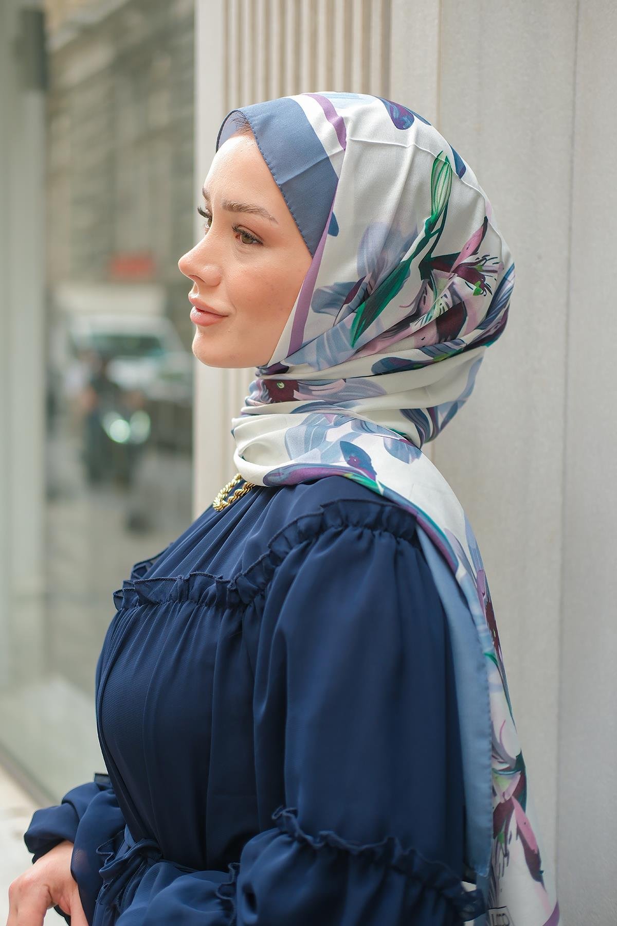 Zambak Soft Şal Füme