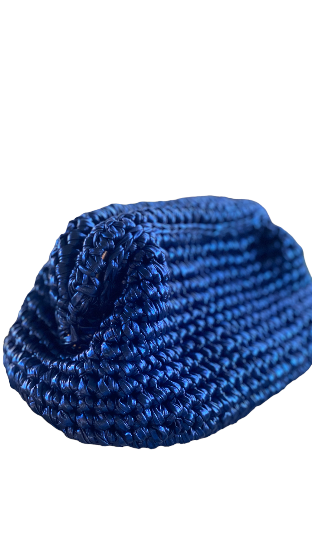 METALLIC BLUE CLUTCH BAG