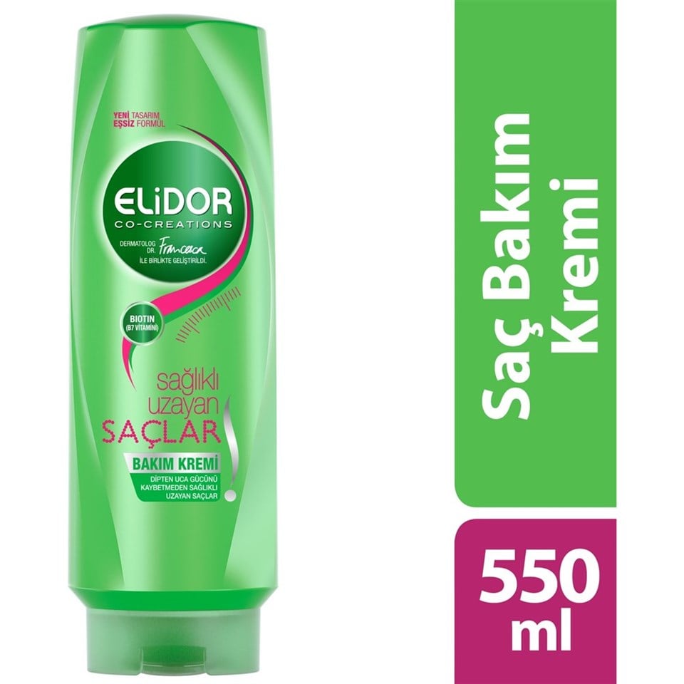 ELİDOR SAÇ BAKIM KREMİ SAĞLIKLI UZAYAN SAÇLAR 550 ML