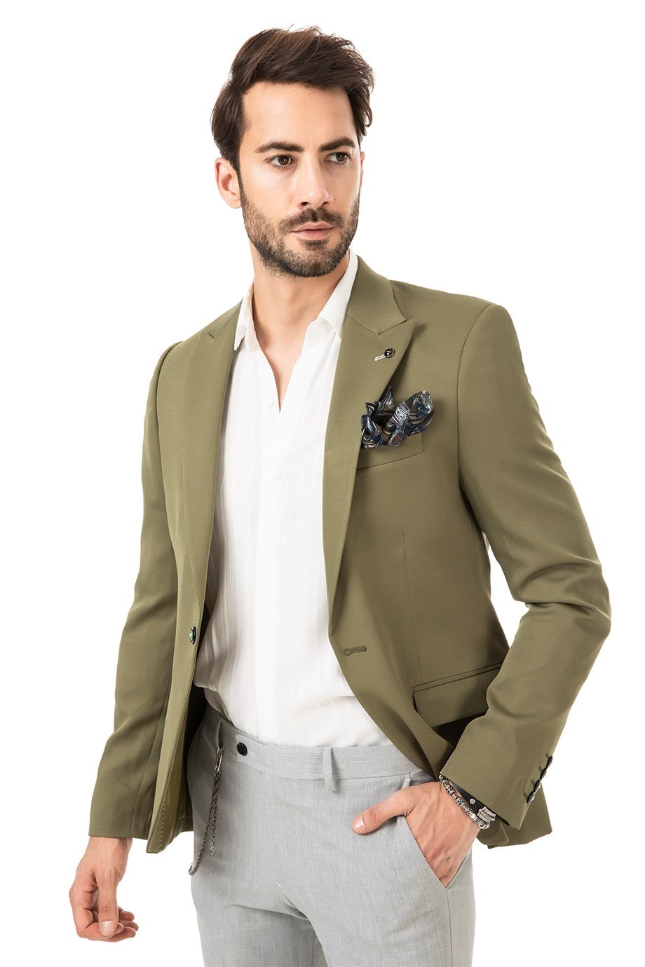Tek Düğme Blazer Ceket