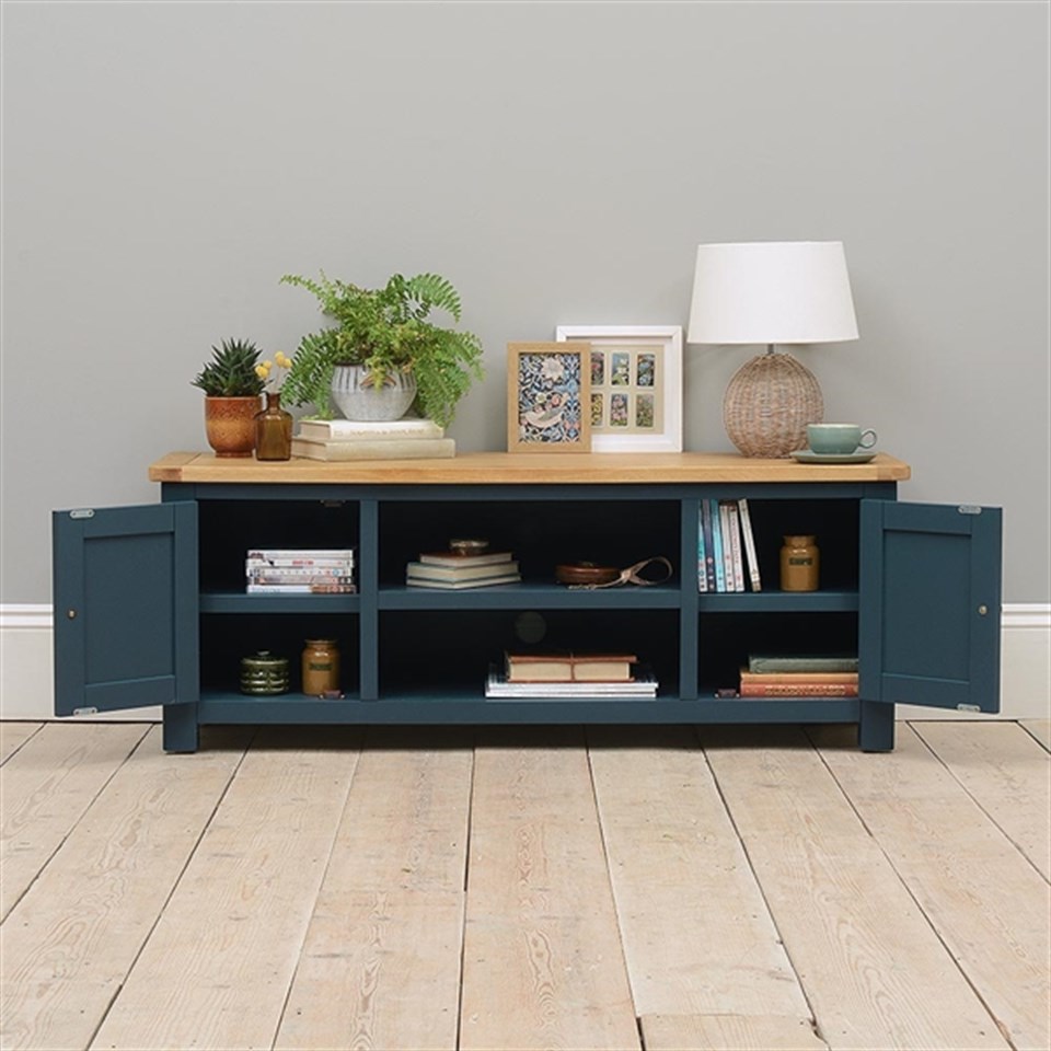 Brast  Masif Tv Stand Lacivert