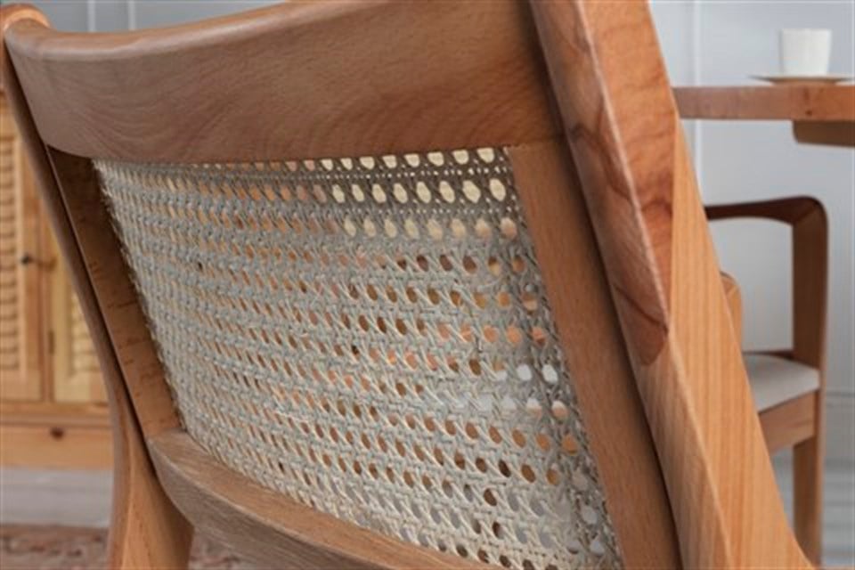 Clara Natural Yuvarlak Masa Takımı
