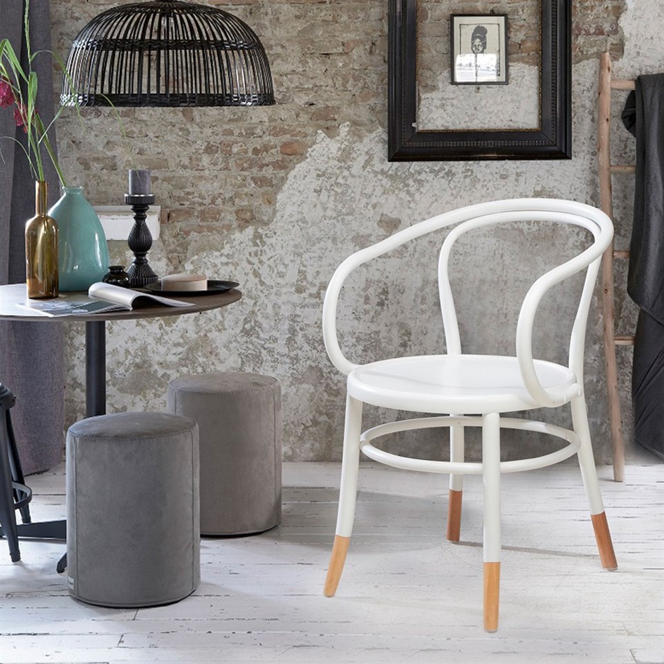 Hampton Thonet Sandalye Beyaz