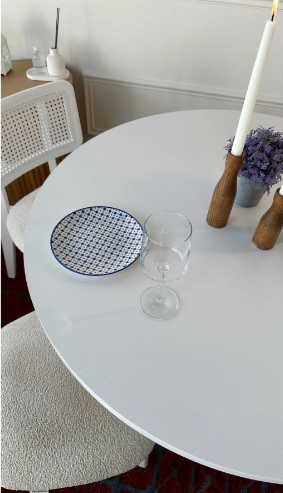 mirla beyaz mutfak masası beyaz 100x100