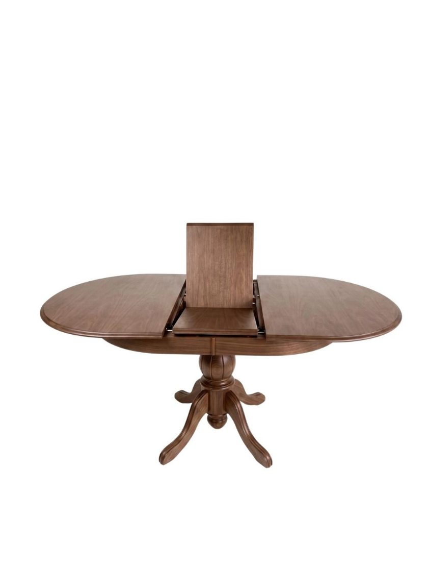 woodenbend, Ronya Ceviz Oval Açılır Masa 80x120 – 80x150 cm | İskandinav Bohem Ahşap Yemek Masası