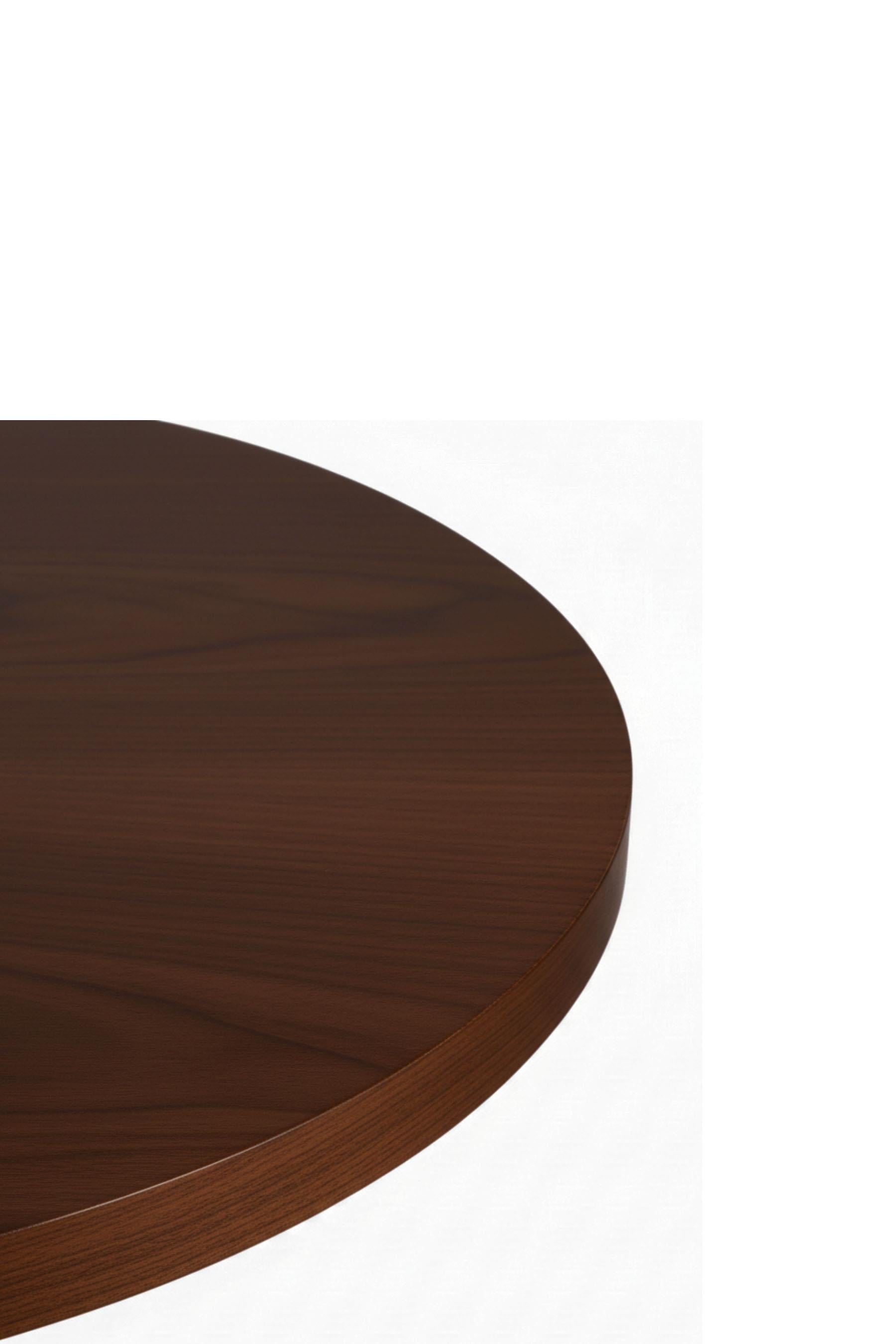 Woodenbend Alex Ceviz Yuvarlak 100 cm Ahşap Yemek Masası Takımı – Amerikan Sandalyeli 4 Kişilik Masa Seti