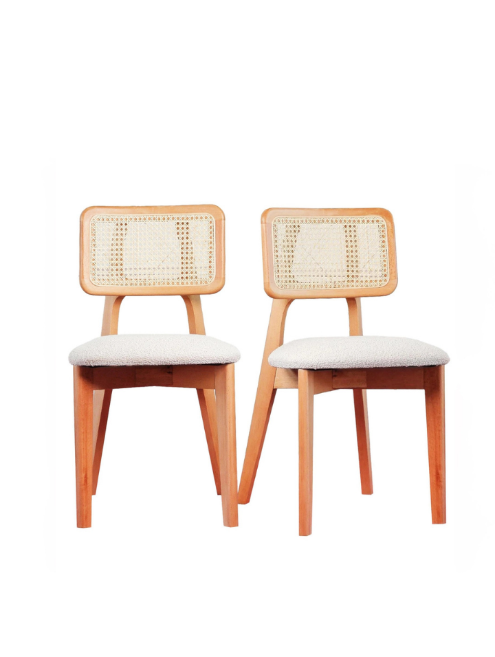 Woodenbend Arlen Beyaz Naturel Oval Benchli Yemek Masası Takımı 80x130 cm