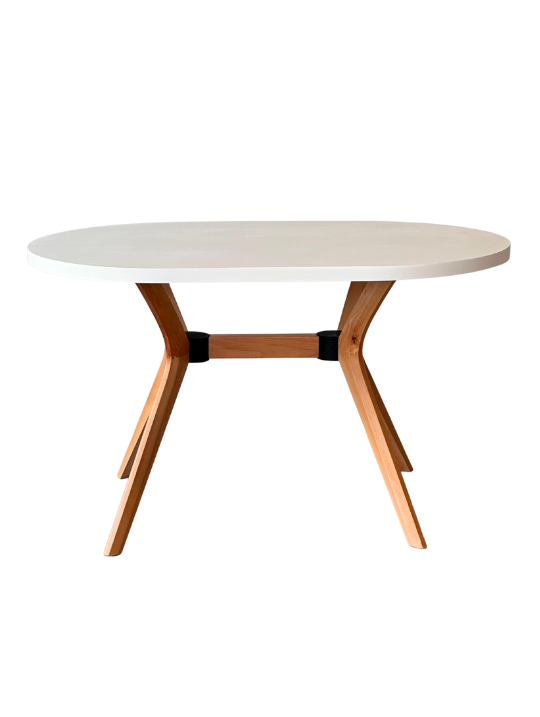 Woodenbend LYON NATURAL BEYAZ MASA 80X130