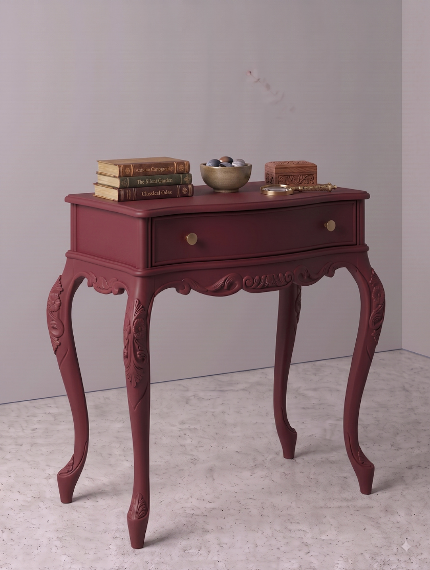 Woodenbend Milano Bordo Dresuar 92x45x83 cm | Klasik Ahşap Antre ve Hol Dresuarı
