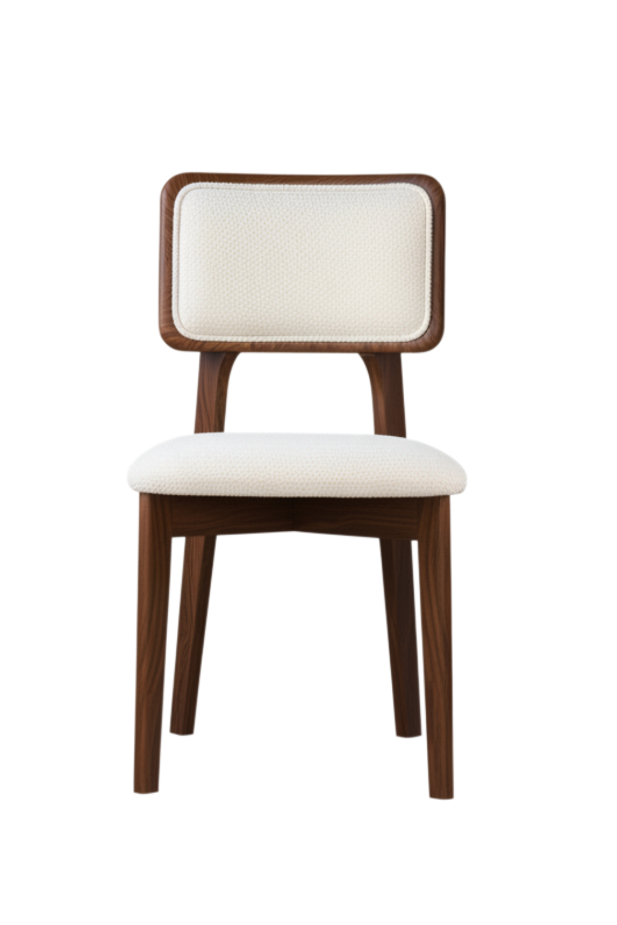 Woodenbend Mirla Ceviz Rengi Döşemeli Kayın Ağacı Sandalye – Modern Bohem İskandinav Tasarım Tekli