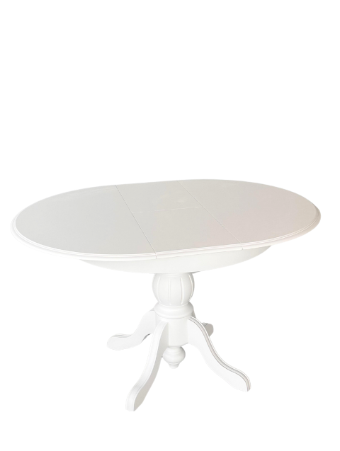 Woodenbend Roma Beyaz Ahşap Açılır Masa 100x100