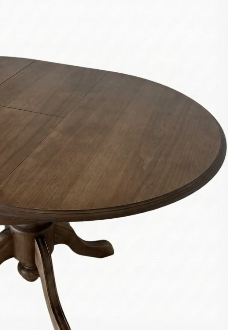 Woodenbend Rosense Açılır Masa Takımı Ceviz Rengi 100x100–130 cm 4 Döşemeli Sandalye Modern İskandinav