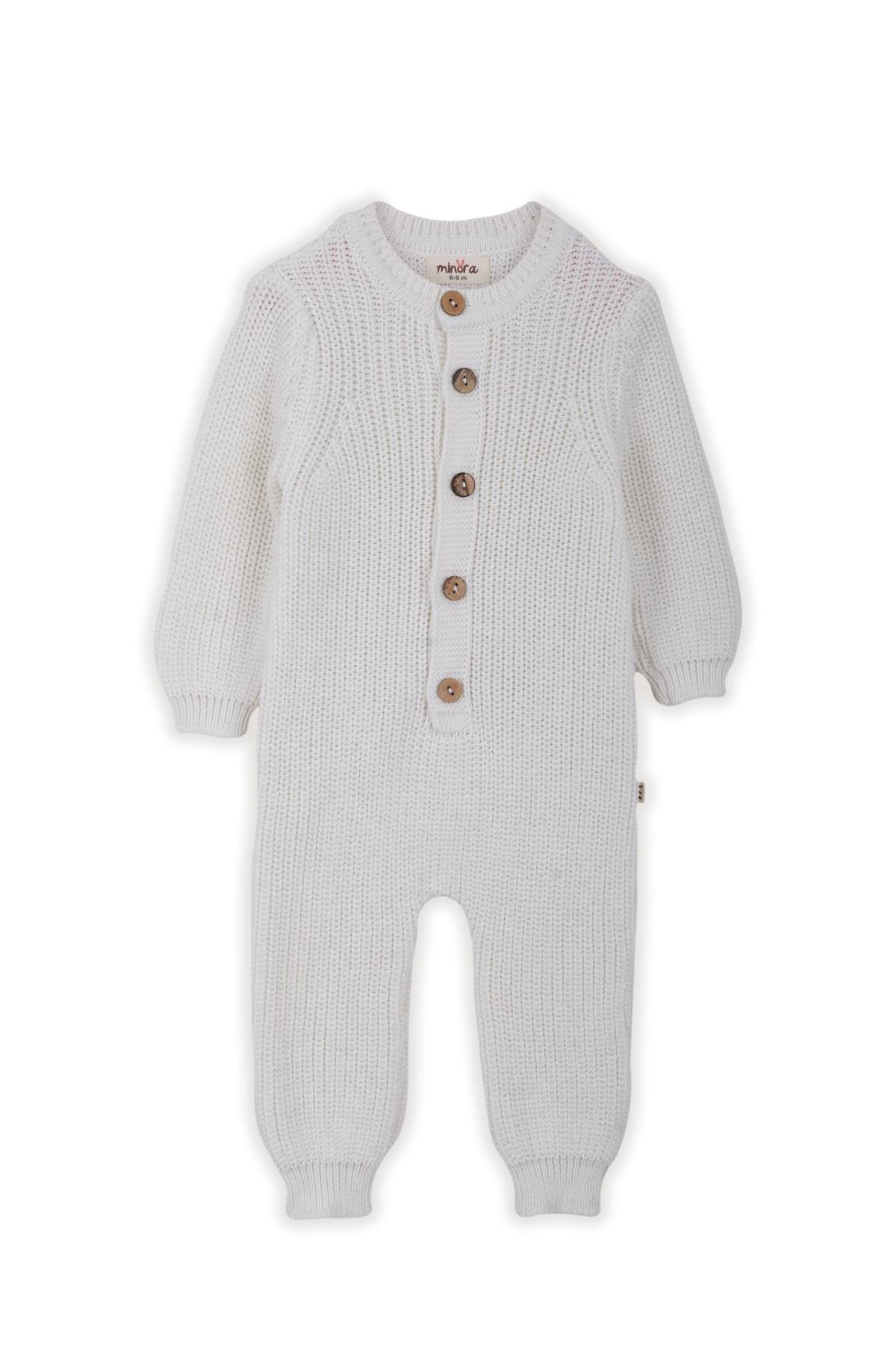 Şık Unisex Triko Selanik Tulum Kemik