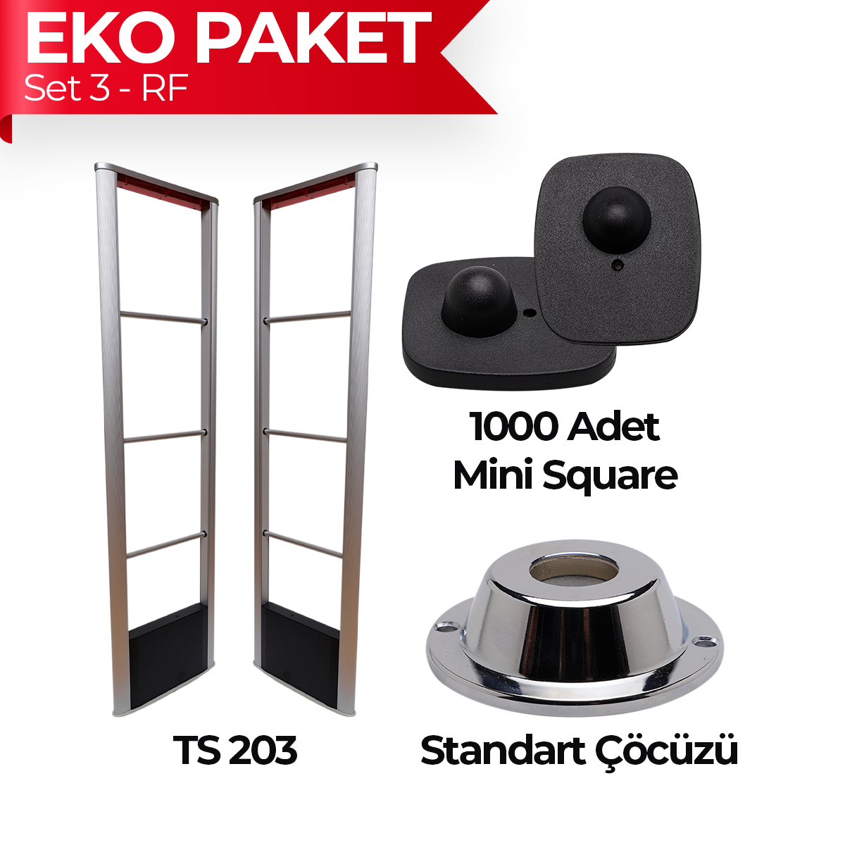 RF Eko Paket - Set 3 Alarmid IOT Market