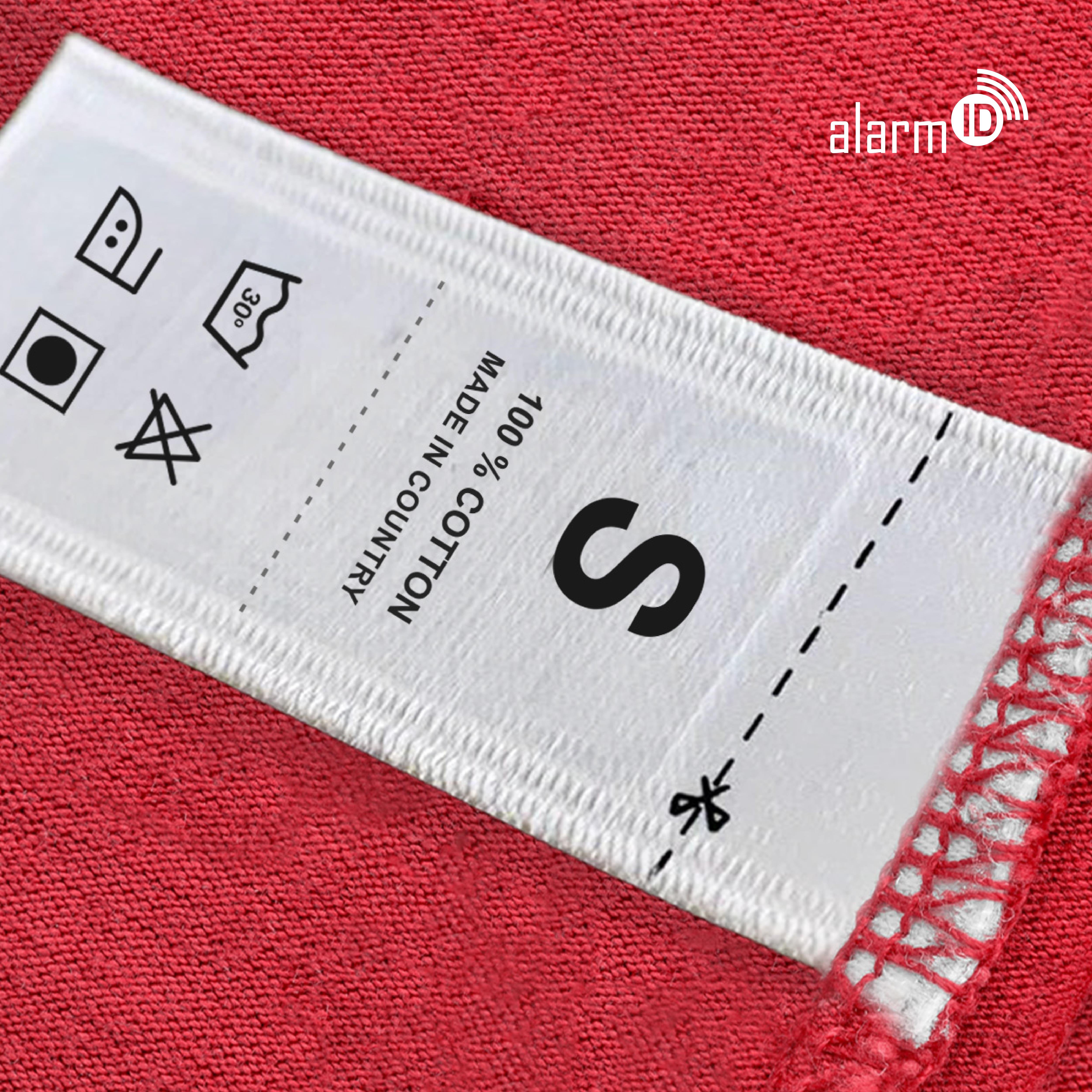 RFID Yıkama Talimat Etiketi TS34100 - Alarmid RFID Market