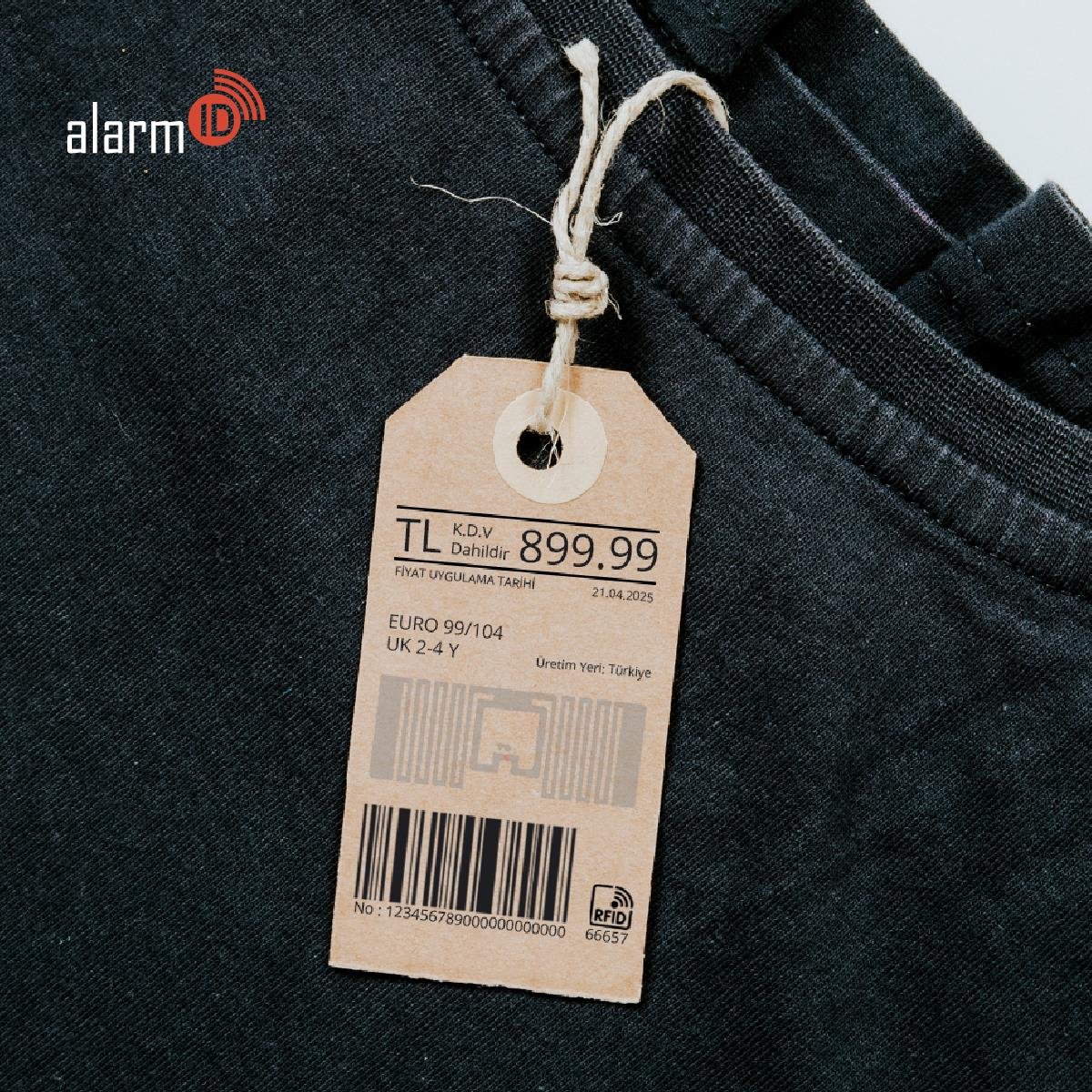 White UHF Kağıt Etiket TS33098 - Alarmid RFID Market