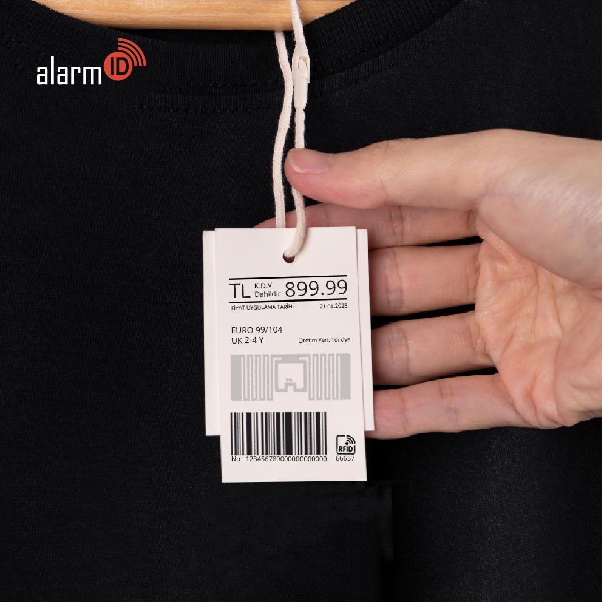 White UHF Kağıt Etiket TS33098 - Alarmid RFID Market