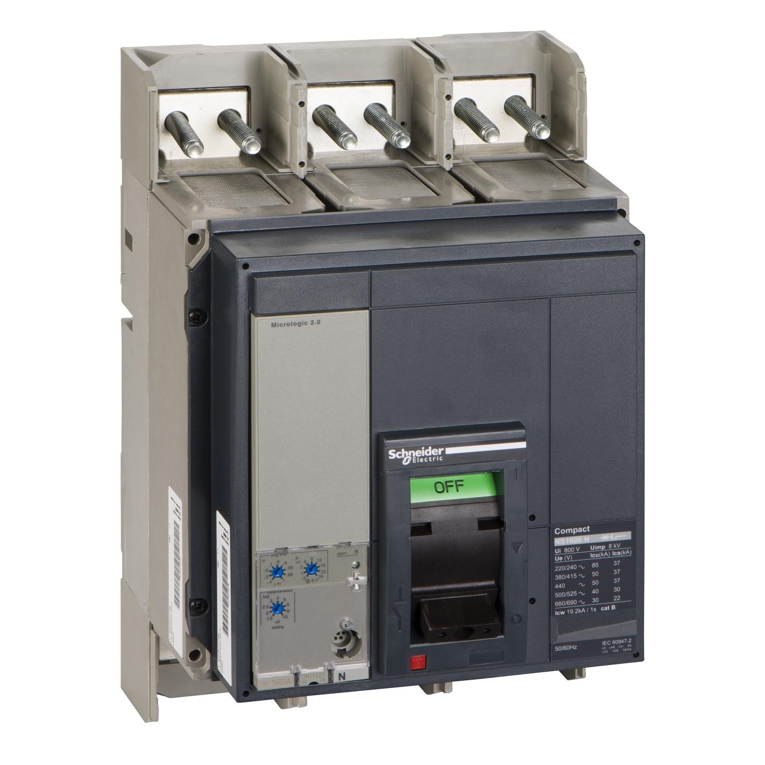  Compact NS1600 3P 50kA Man. ML 2.0 Fixed 