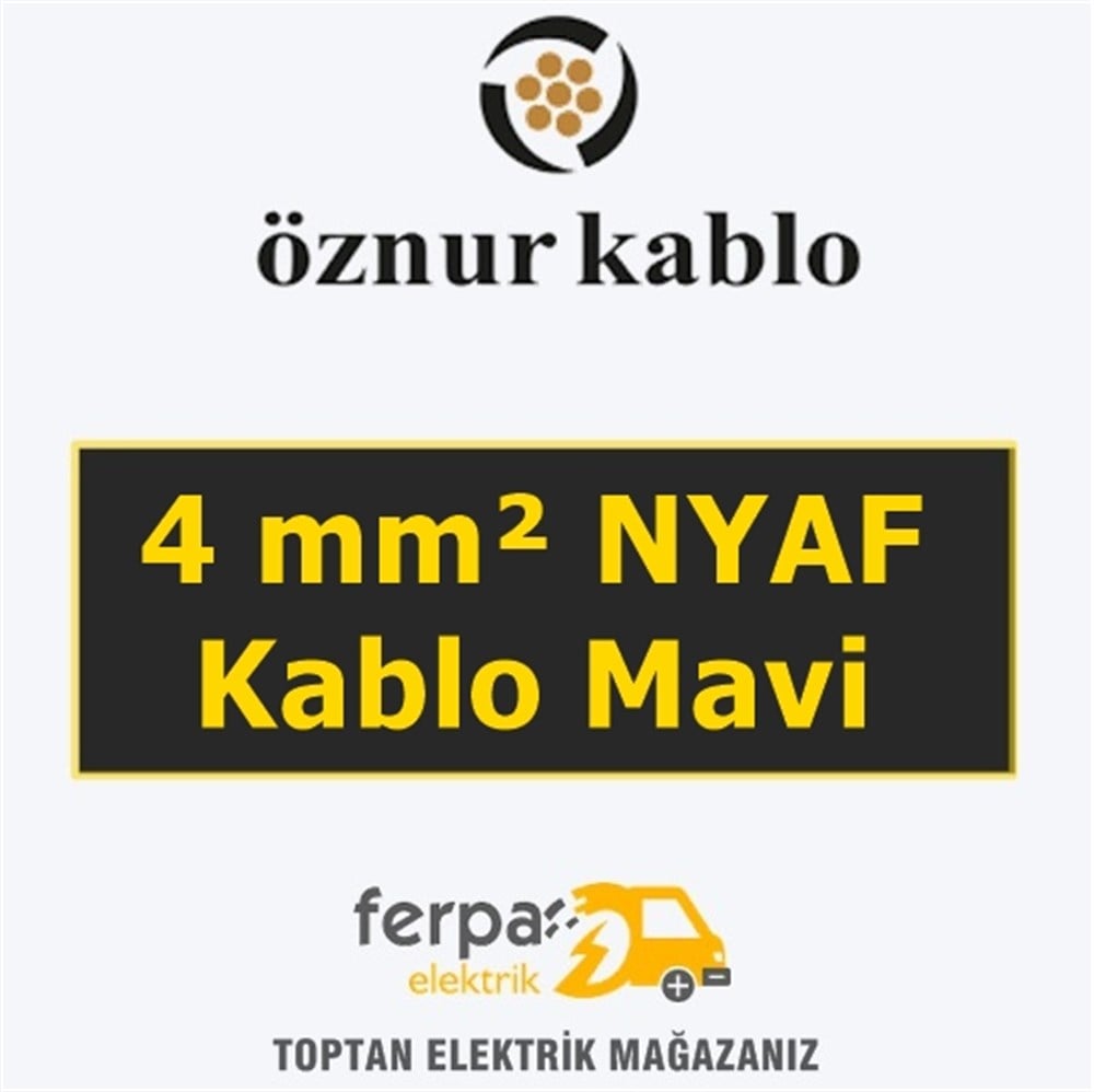 Öznur 4 mm² Nyaf Kablo Mavi