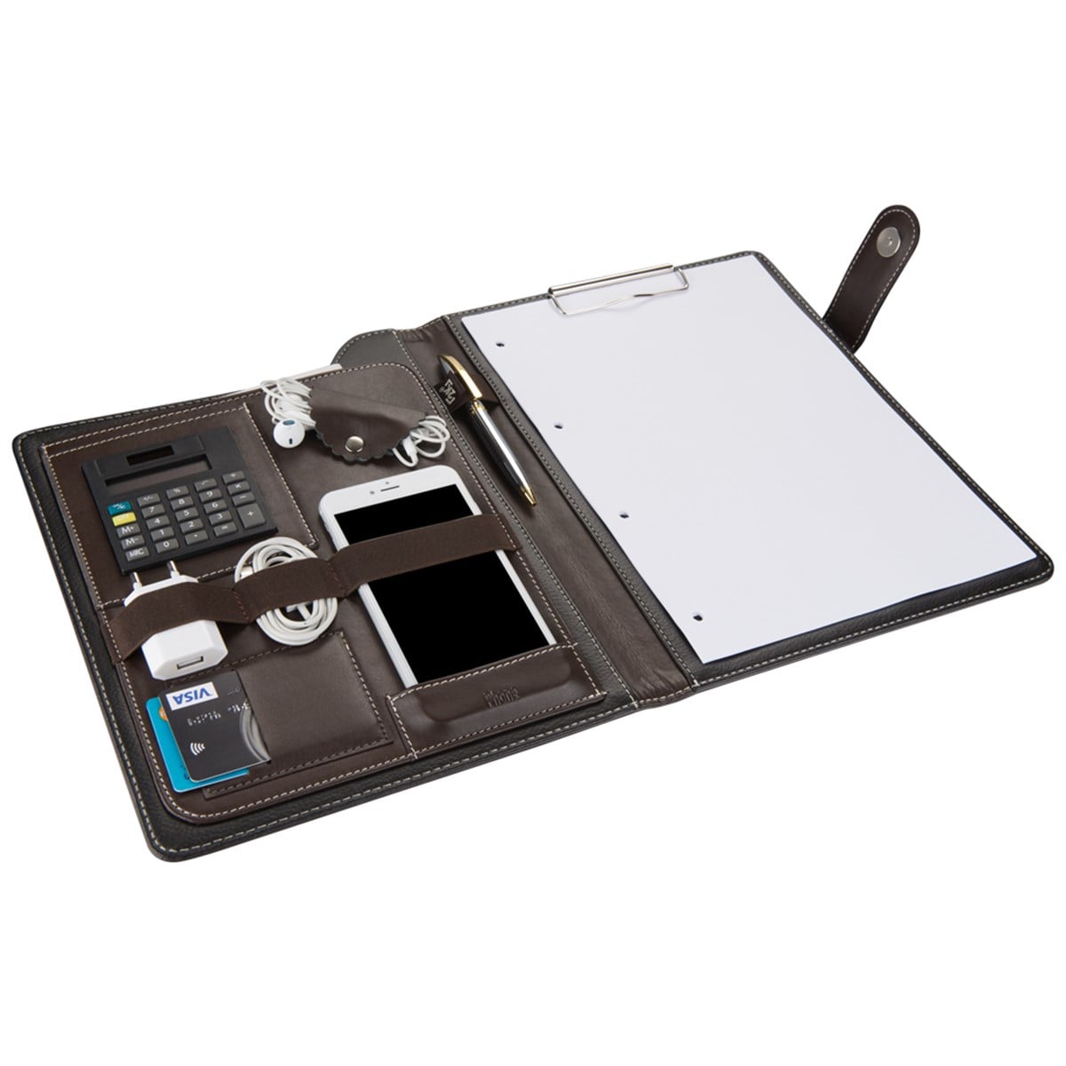 A4 SUNİ DERİ PHONE KAVİS MODEL SEKRETER BLOK TABLASI HESAP MAKİNALI (100 YAPRAK) 