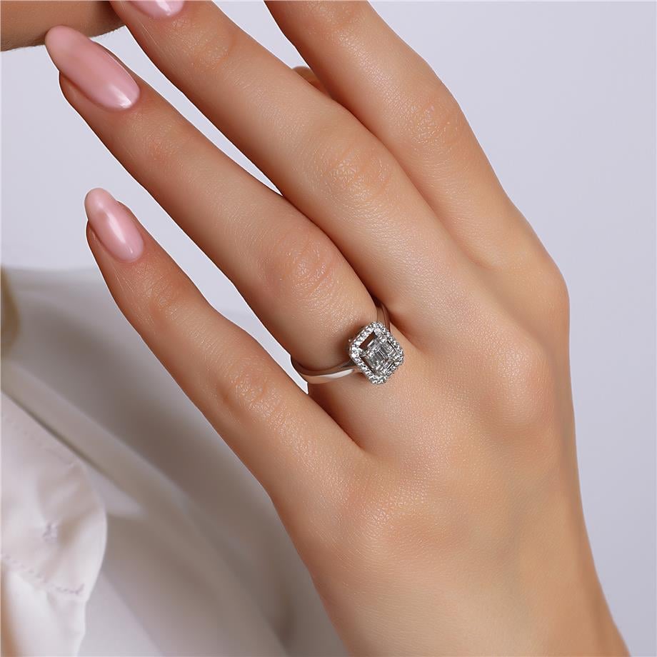 Pırlanta Montür Baget Işıltısı  Yüzük