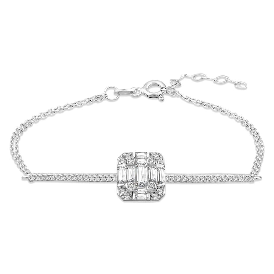 Pırlanta Montür  Baget  Kenar Taşlı Bileklik