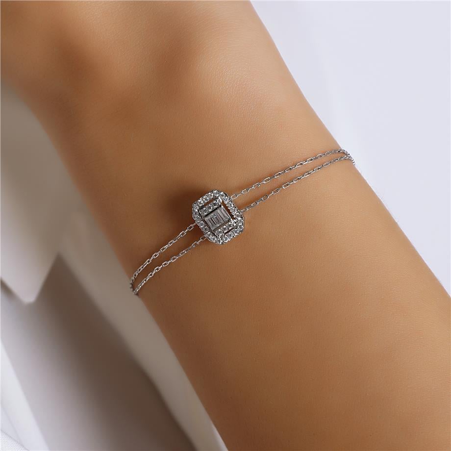 Pırlanta Montür  Baget Taşlı  Bileklik